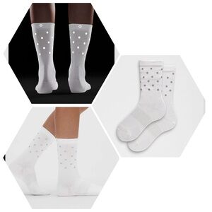 Lululemon Womens Power Stride Crew Socks Dot Reflective
White size medium NWT